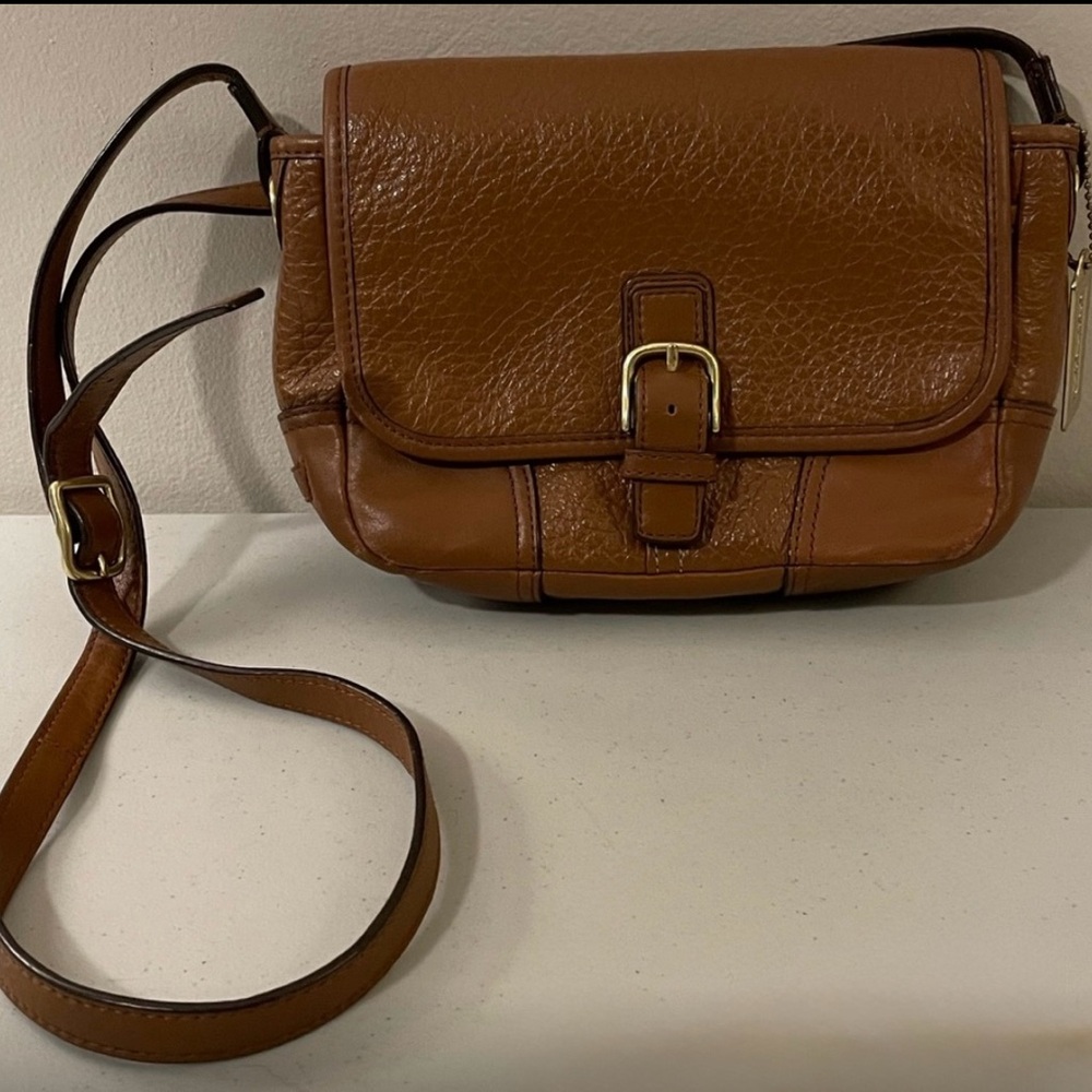 Coach Vintage Hadley Luxe Grain Leather Field Bag GUC